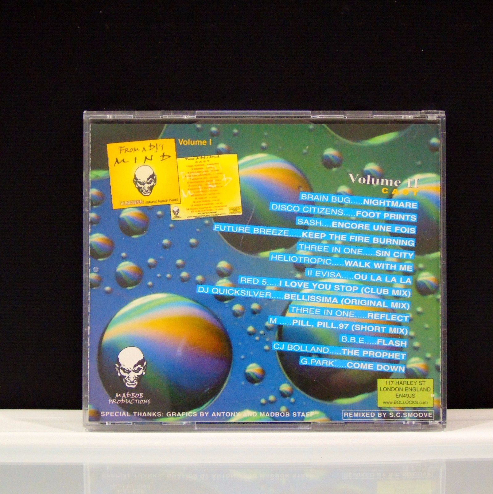 2 CD's 75 Min Of Ecstasy From A DJ's Mind 1997 Mad Bob Productions England