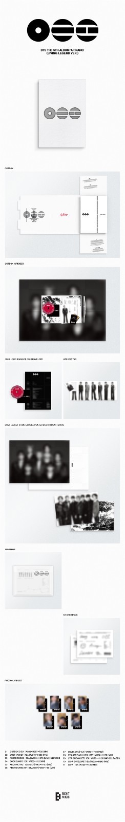 BTS ARIRANG 5th Album CD Version Select Living Legend Korea Music KPOP