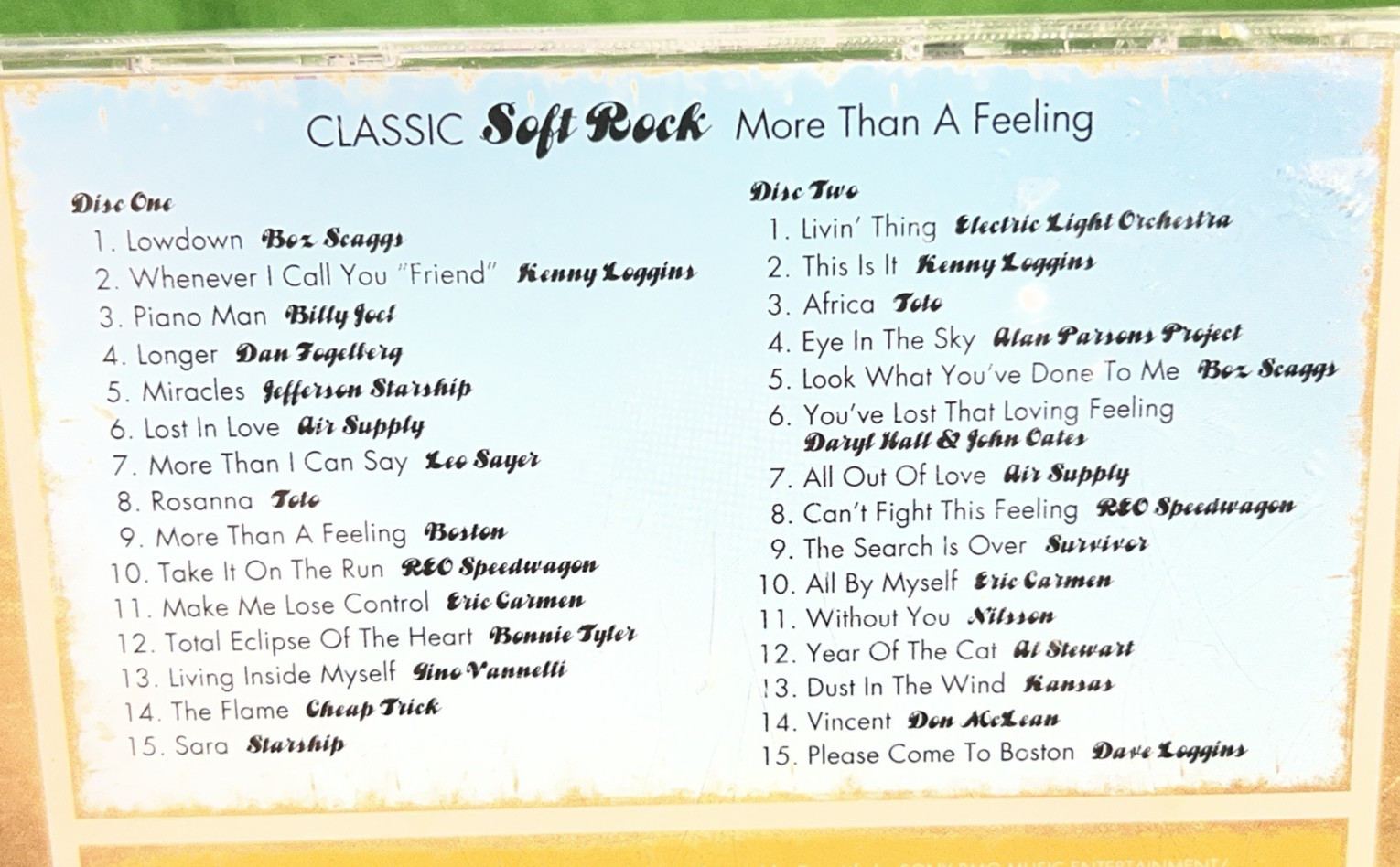 CLASSIC SOFT ROCK More Than a Feeling AUDIO CD 2 Disc Set TIME LIFE *New* SEALED