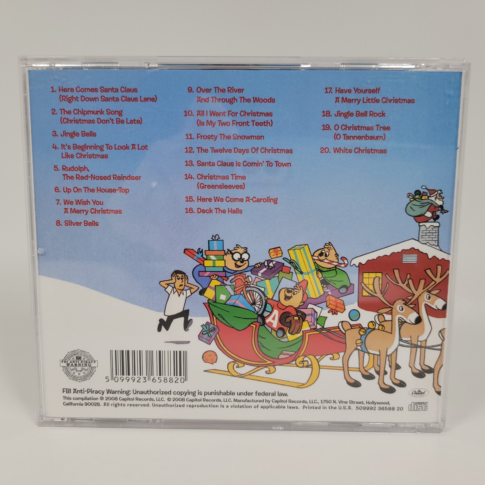 Christmas with the Chipmunks by The Chipmunks CD Holiday Songs 2008