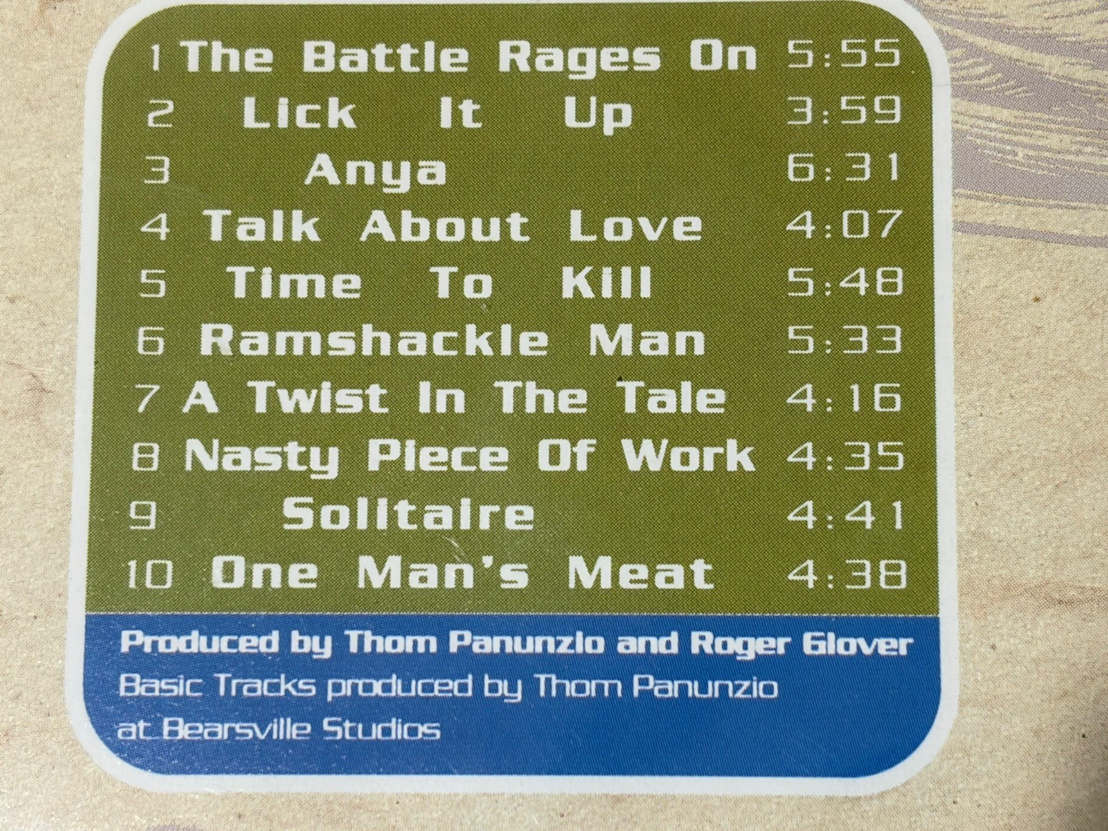 Deep Purple Brand New CD The Battle Rages On