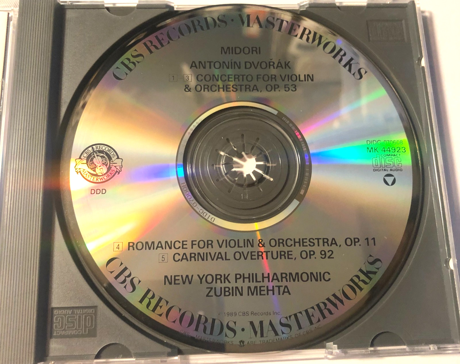 Midori Dvorak Violin Concerto CD 1989 CBS Masterworks) Zubin Mehta