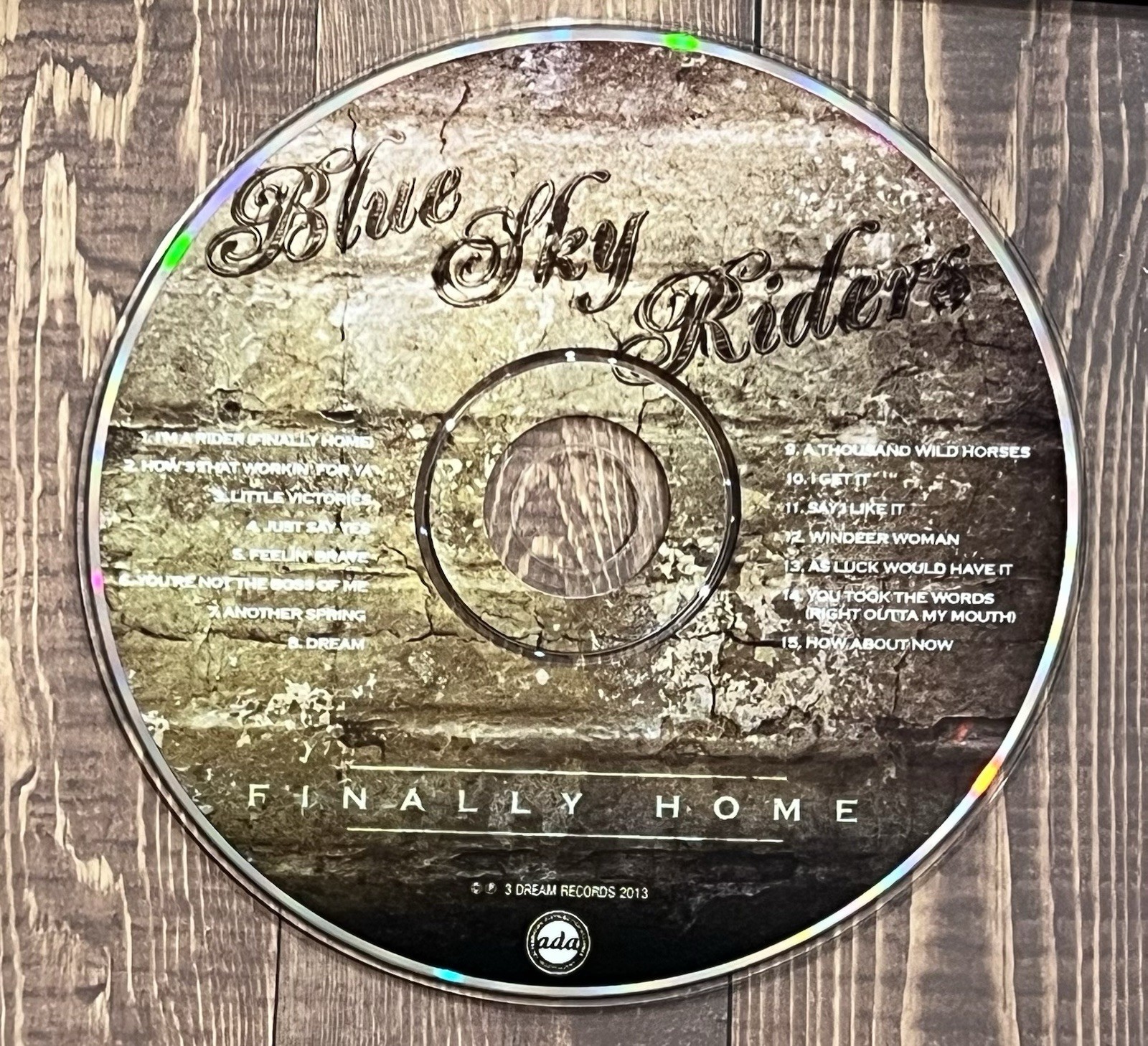 Blue Sky Riders Finally Home CD SIGNED Autographed Kenny Loggins Gary Burr VG+