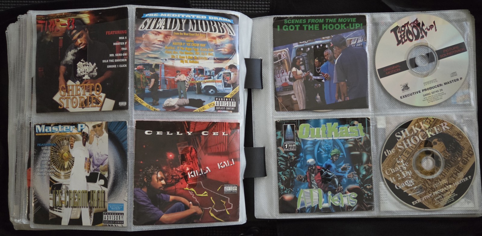Vintage 90s/2000s Rap Hip-Hop Gangsta & Soul & R&B CDs In Binder - Some Rare