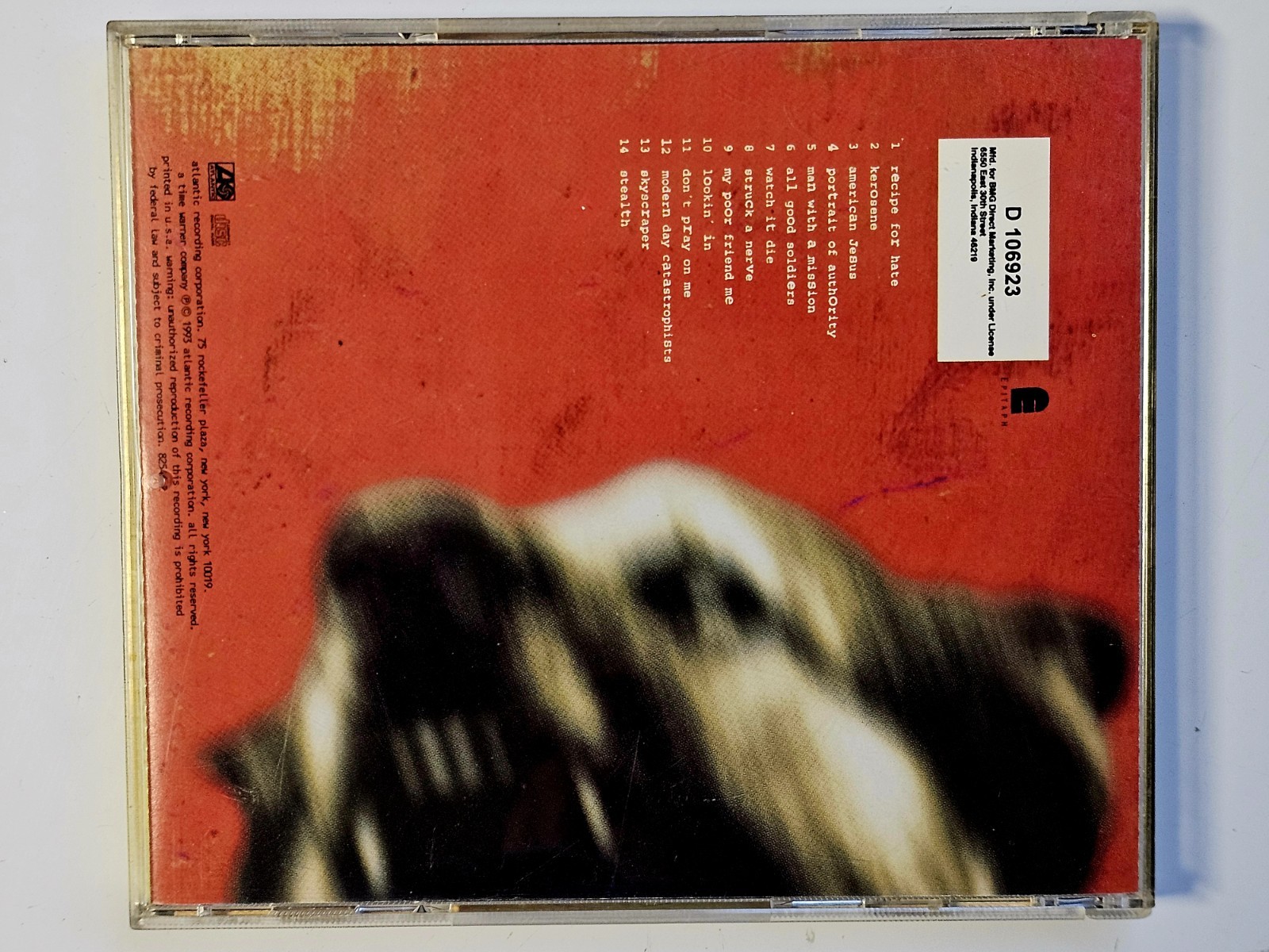 Vintage Bad Religion Recipe For Hate CD Original 1993 First US Pressing VG