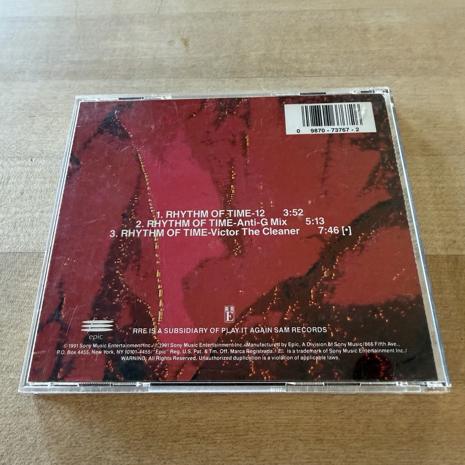 Brand New Front 242 CD Rhythm Of Time 3 Mixes EBM Techno 12 Anti-G Victor