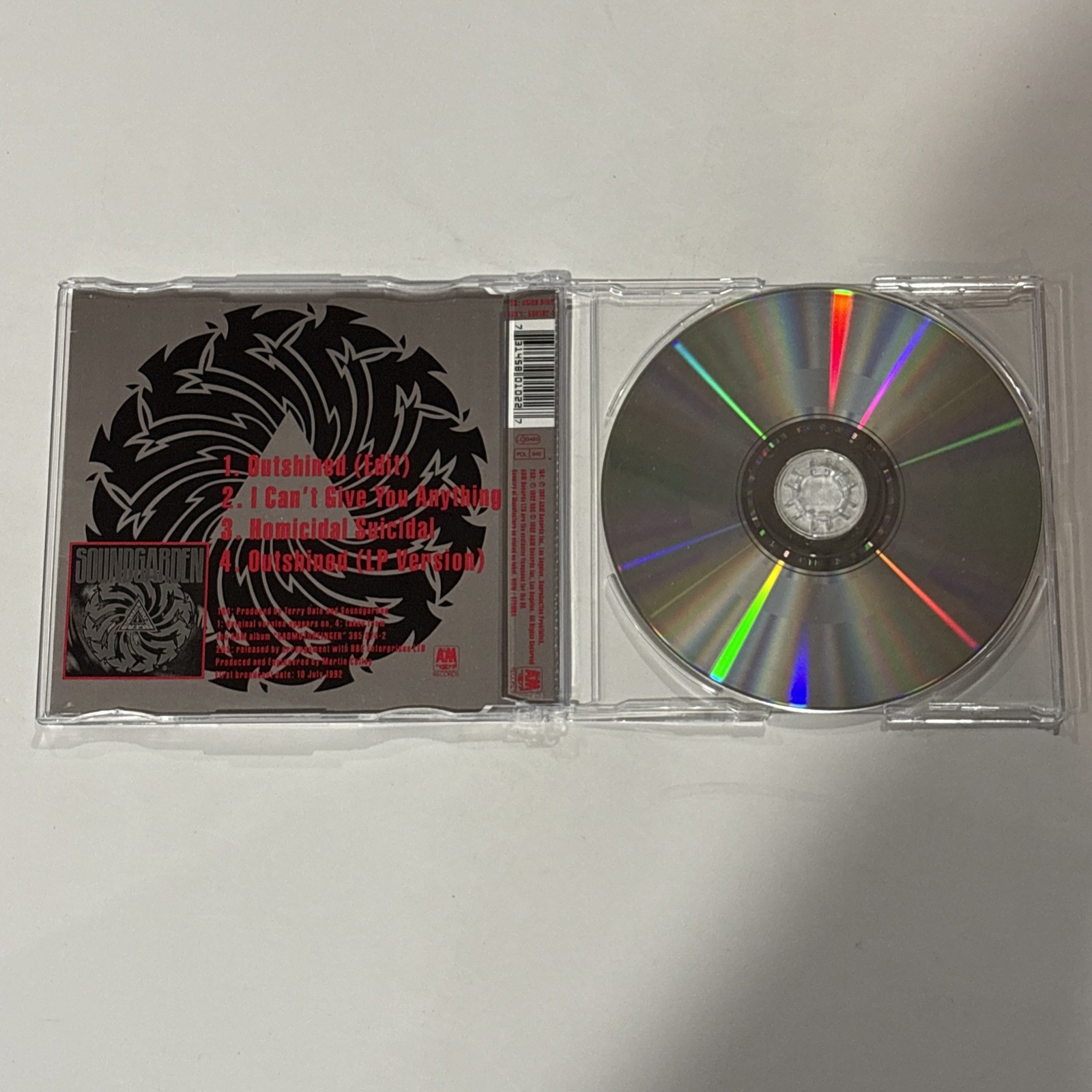 Soundgarden - Outshined CD Single 1992 Import 4 Tracks - RARE *PLAY TESTED