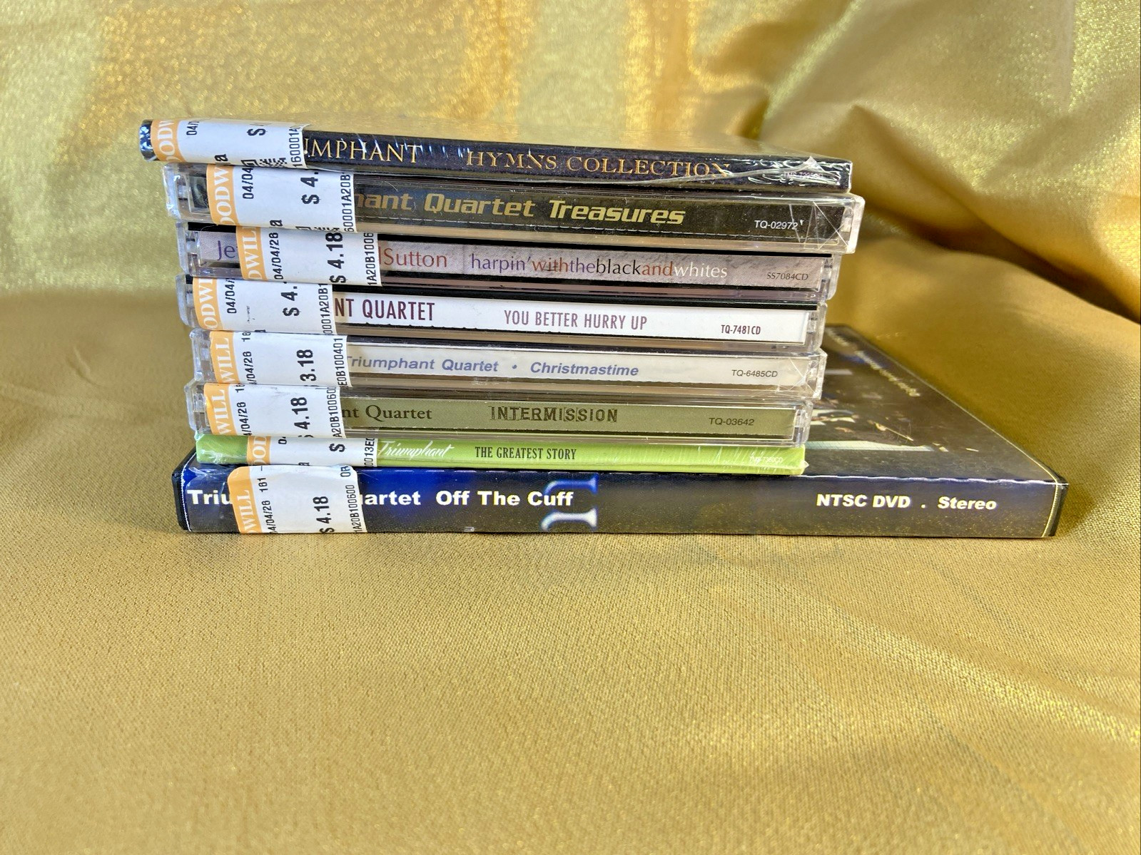 Triumphant Quartet CD DVD lot of 8 / Southern Gospel