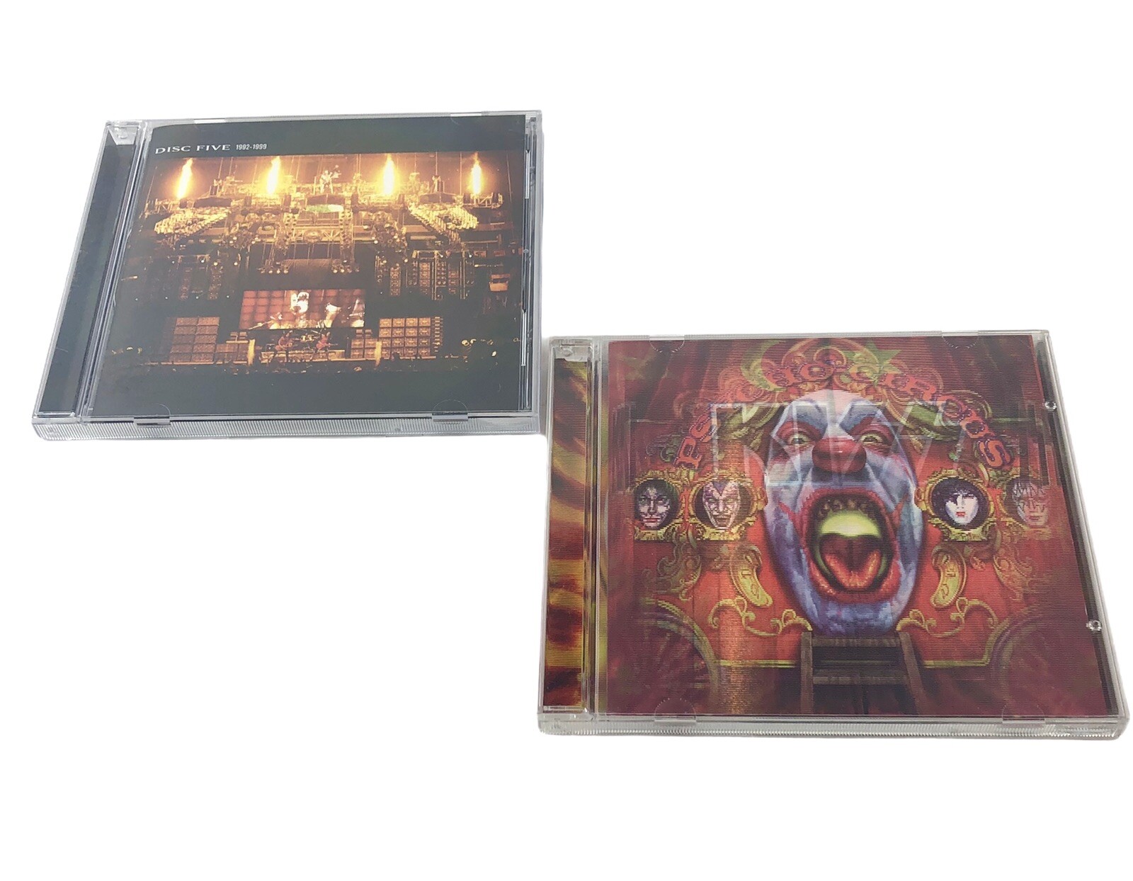 KISS The Box Set 5 CDs 2001 NO CASE NO BOOK + Psycho Circus CD Hologram Cover