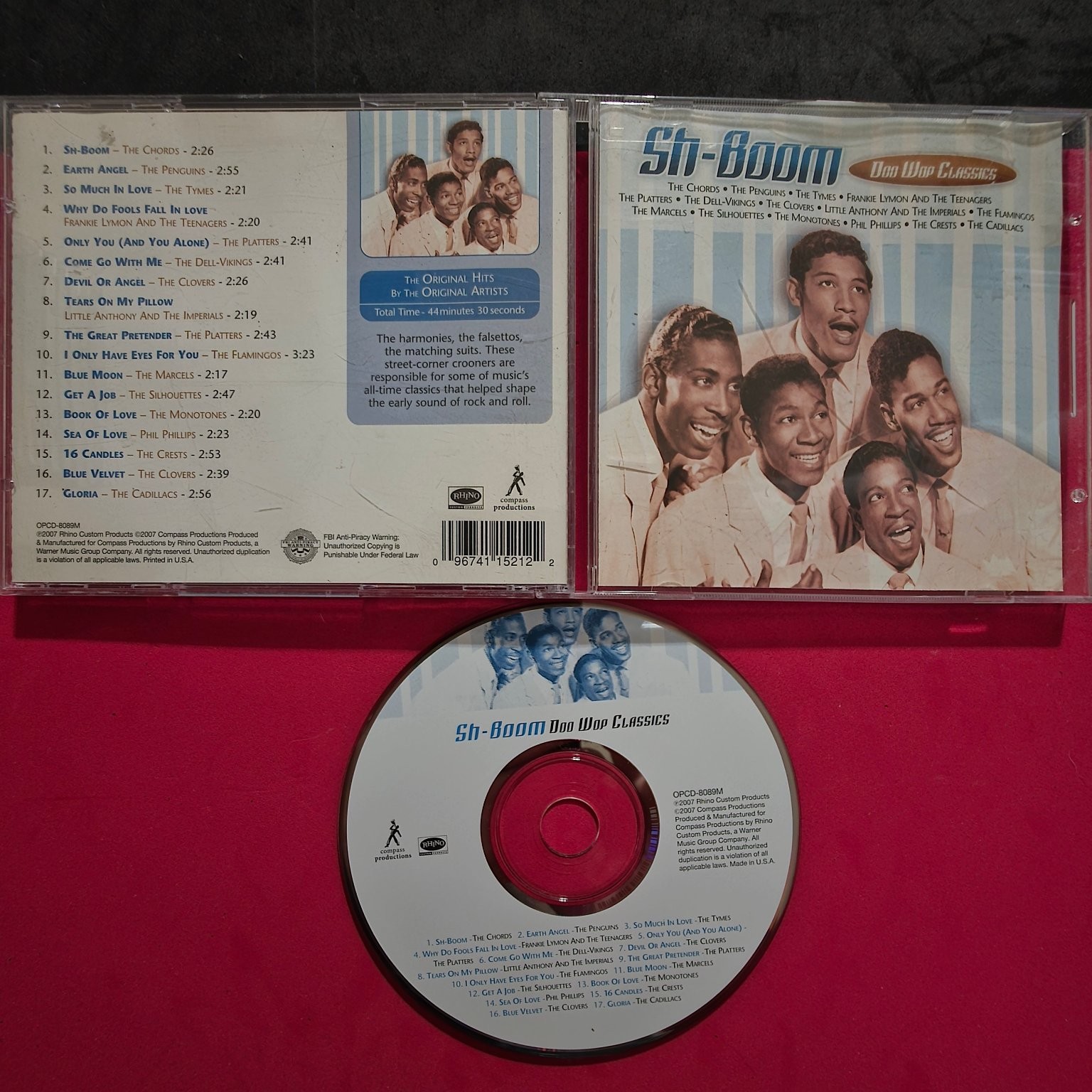 Various Artists – Sh-Boom Doo Wop Classics CD 2007 Original Hits R&B Rhino