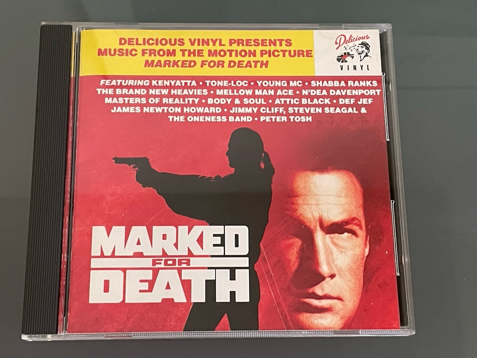 Delicious Vinyl Records Marked for Death Soundtrack CD, 1990 Hip Hop Rap Reggae