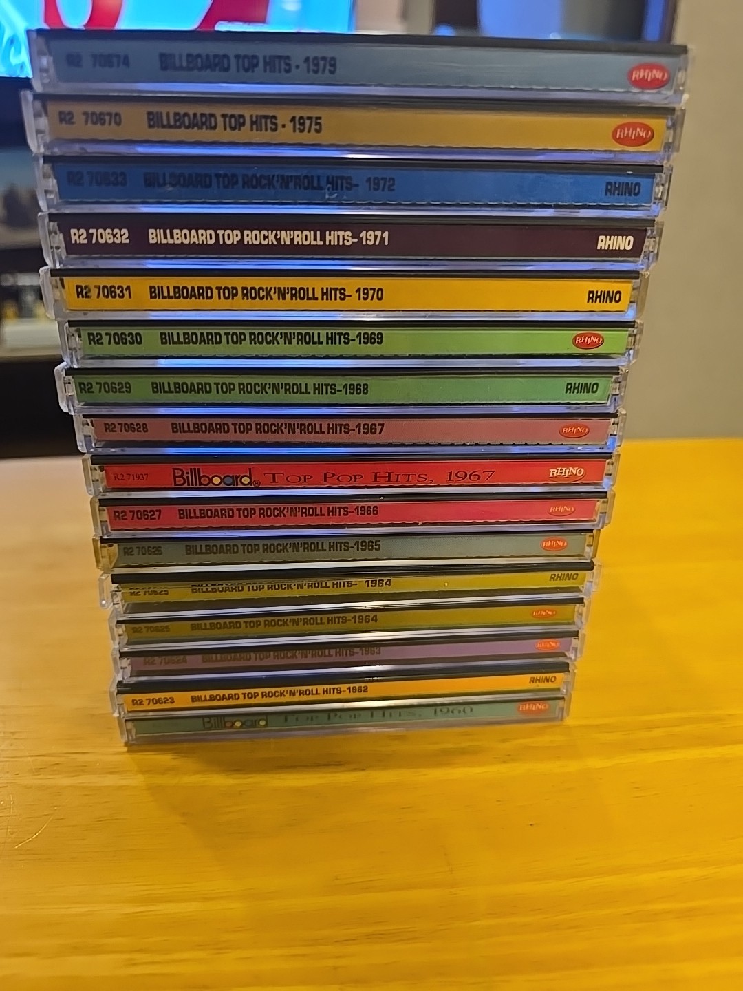 RHINO CD LOT of 16 - BILLBOARD Top Hits Top Rock N Roll Hits Pop 1960s & 1970s