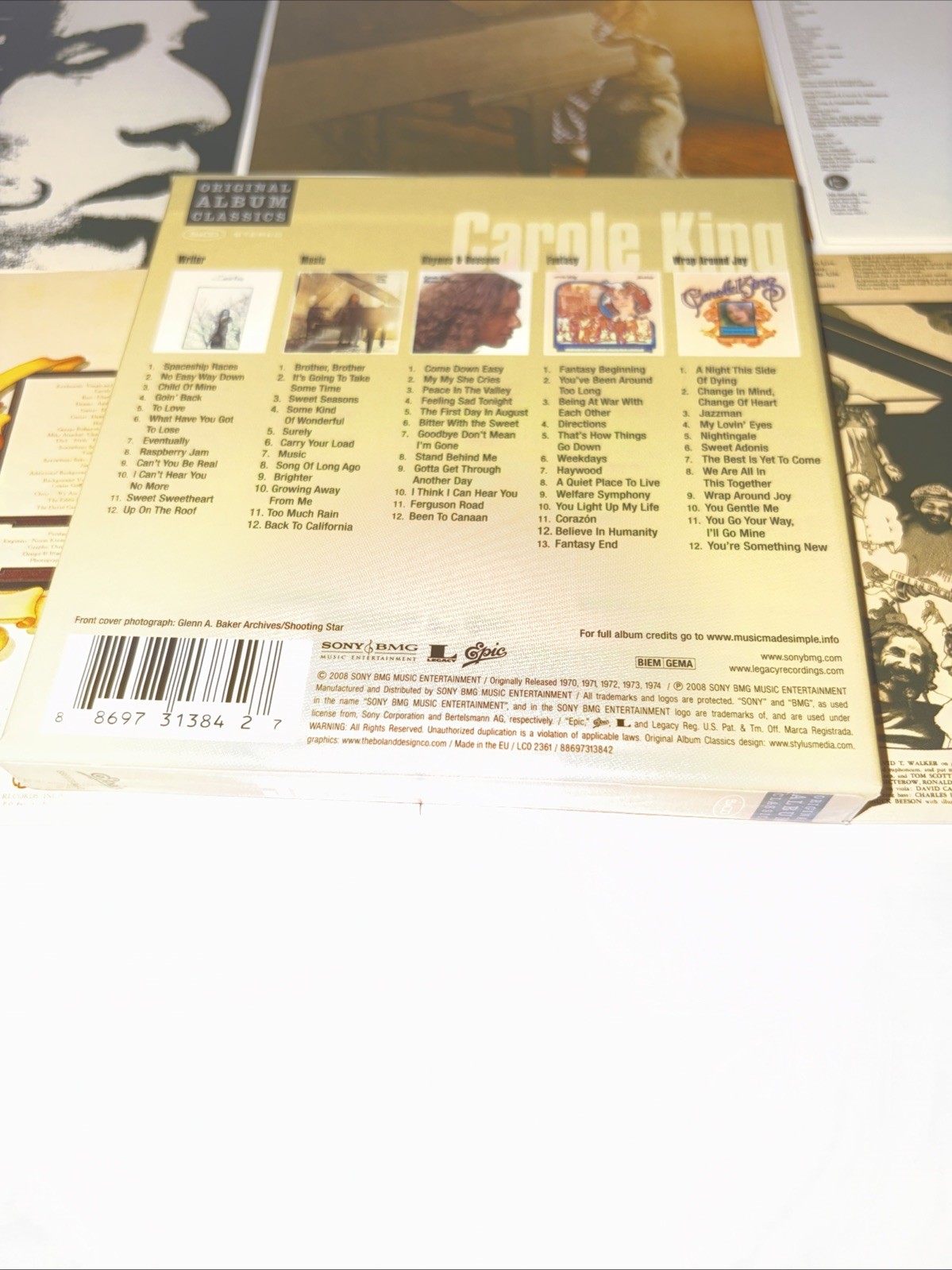Carole King – Original Album Classics 5xCD BOX SET 2008 EX/EX 88697313842 Rock