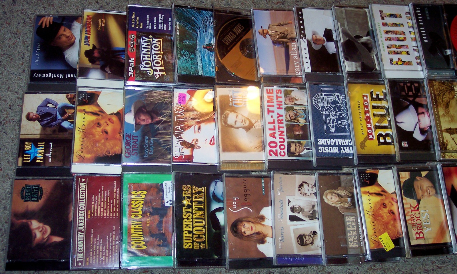 Large LOT 220+ Vintage CDs Case Bundle Country 90s 2000s Kenny Willie Vince