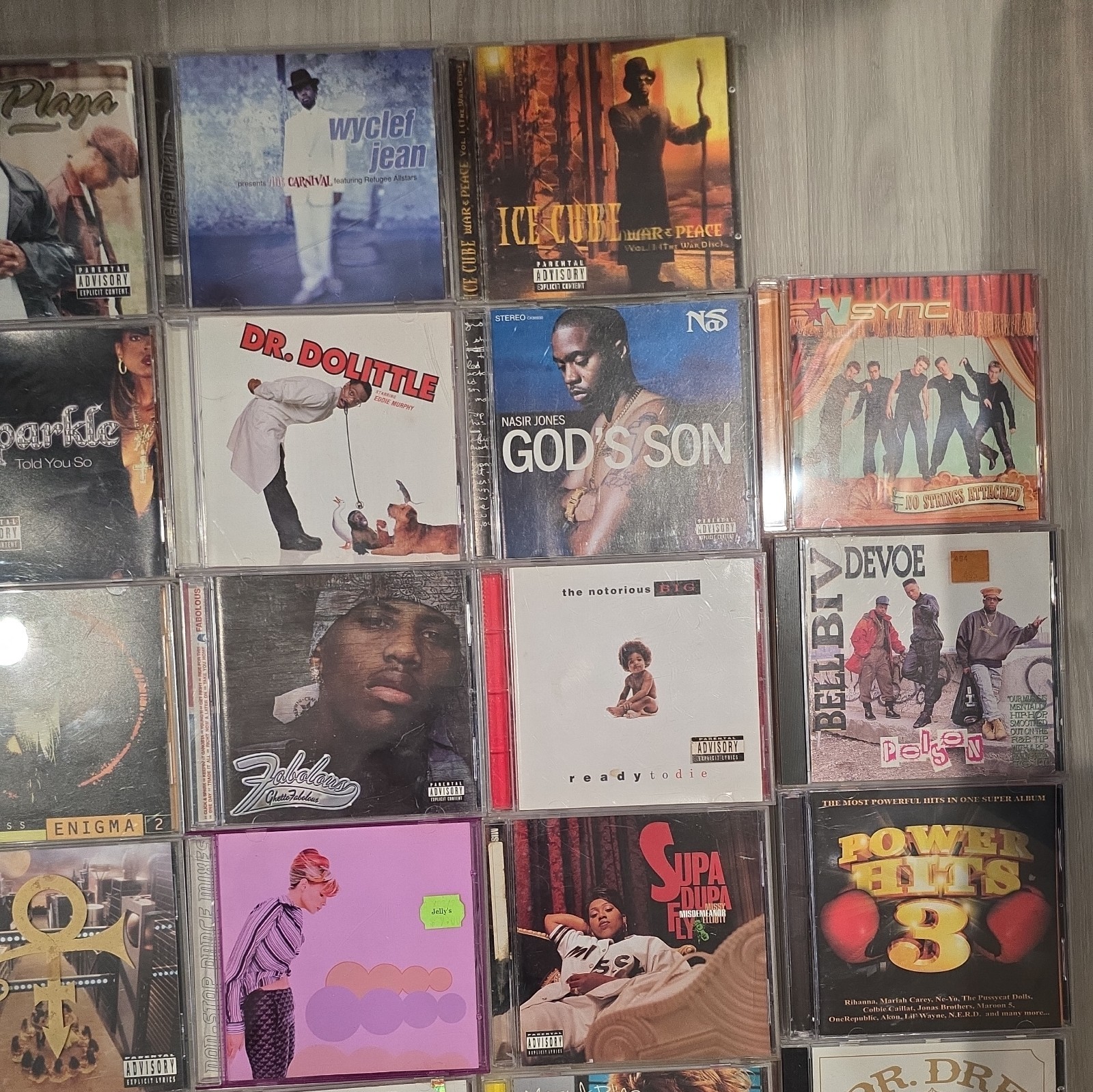 28 RAP R&B CD LOT -OUTKAST, DR DRE, NSYNC, WYCLEF, ICE CUBE, JD, DESTINY's CHILD
