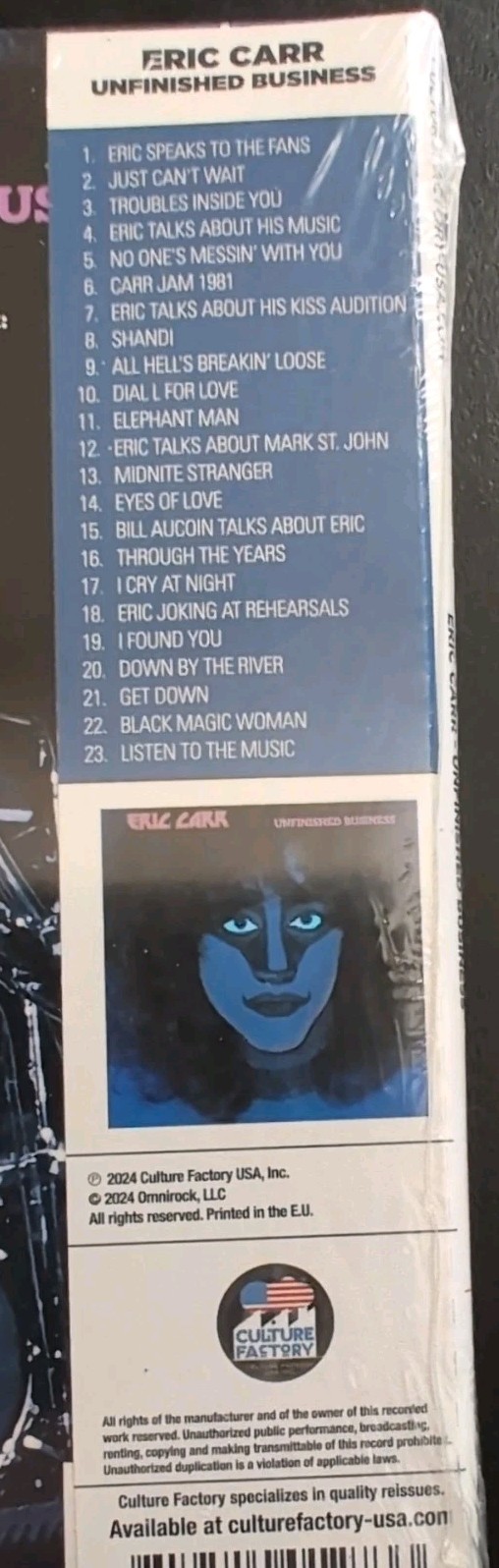 KISS ERIC CARR UNFINISHED BUSINESS (2024) (DELUXE EDITION) CD NEW SEALED L@@K!