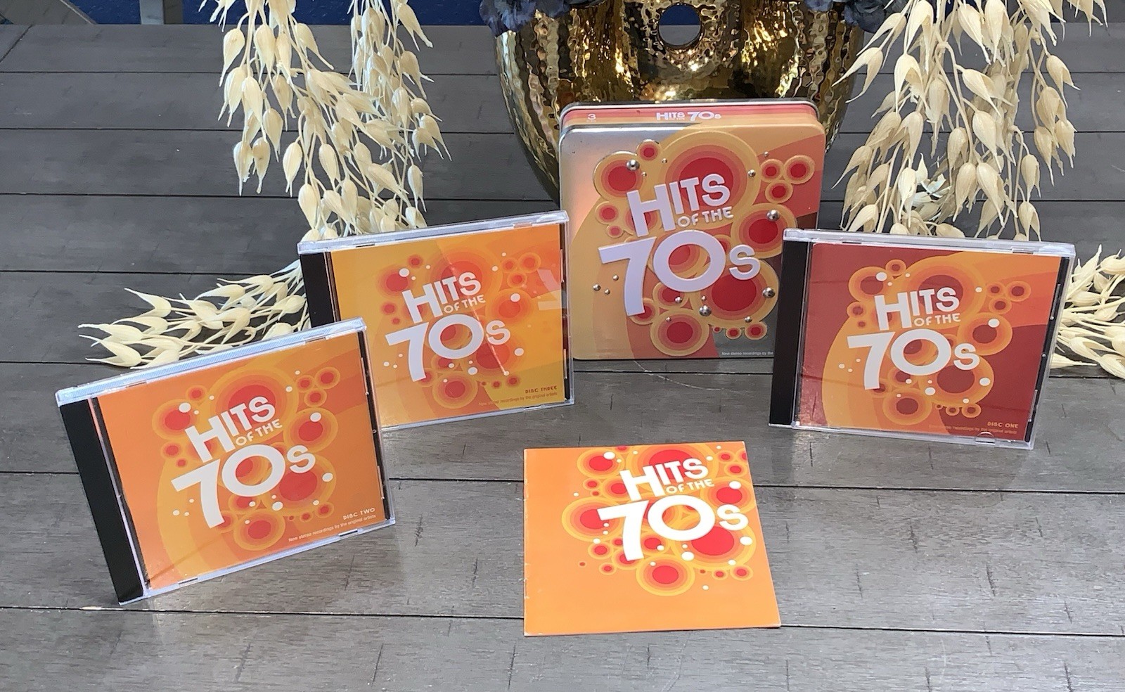 (B4) Hits of the 70's - Various Artists 3-CD Tin Boxed Set - VG Condition!!!