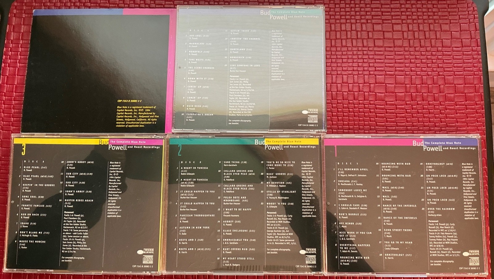 Bud Powell The Complete Blue Note and Roost Recordings 4xCD Box 40p Book