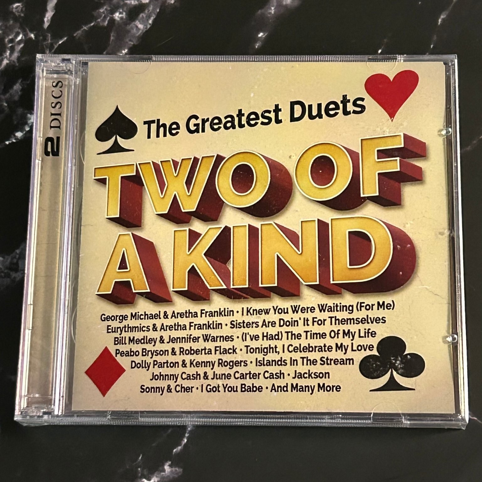 Various Artists – Two Of A Kind The Greatest Duets CD 2-disc 2015 Pop R&B Sony