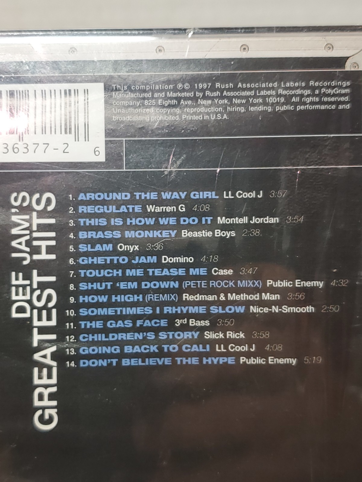 VTG Def Jam Recordings Greatest Hits by Various CD 1997 New Sealed Hip-Hop NOS