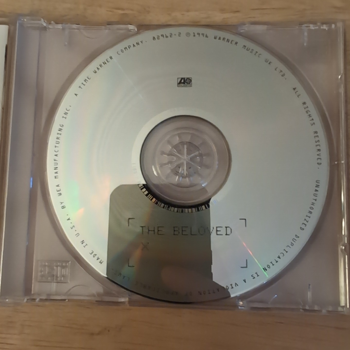 X by The Beloved (CD, Oct-1996, Atlantic (Label)) Robert Fripp