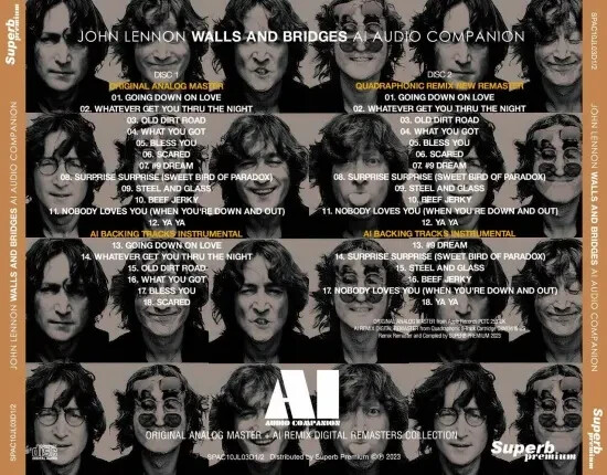 JOHN LENNON / WALLS AND BRIDGES : AI - AUDIO COMPANION (2CD)