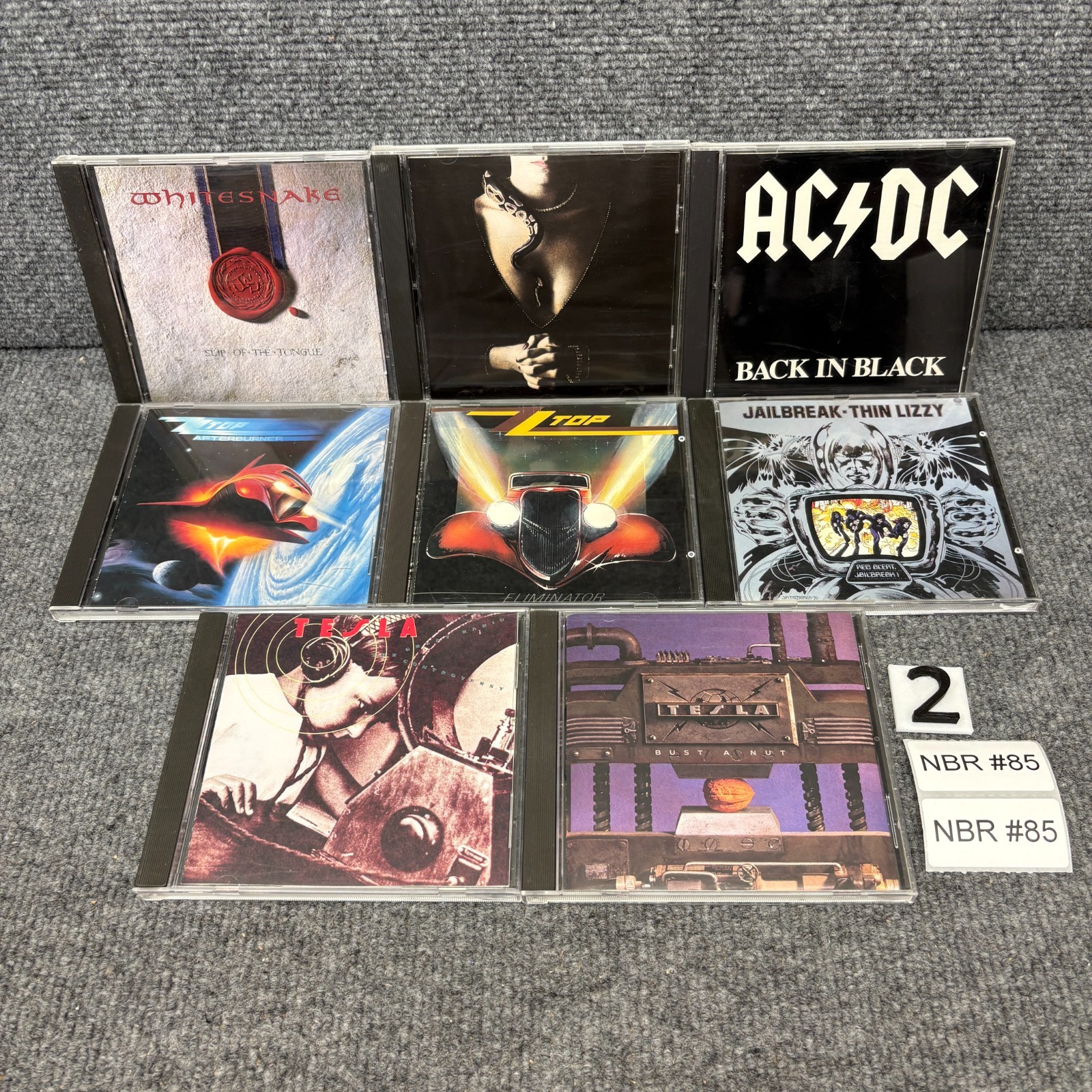 Classic Hard Rock CD Lot AC/DC ZZ Top Tesla Whitesnake Thin Lizzy