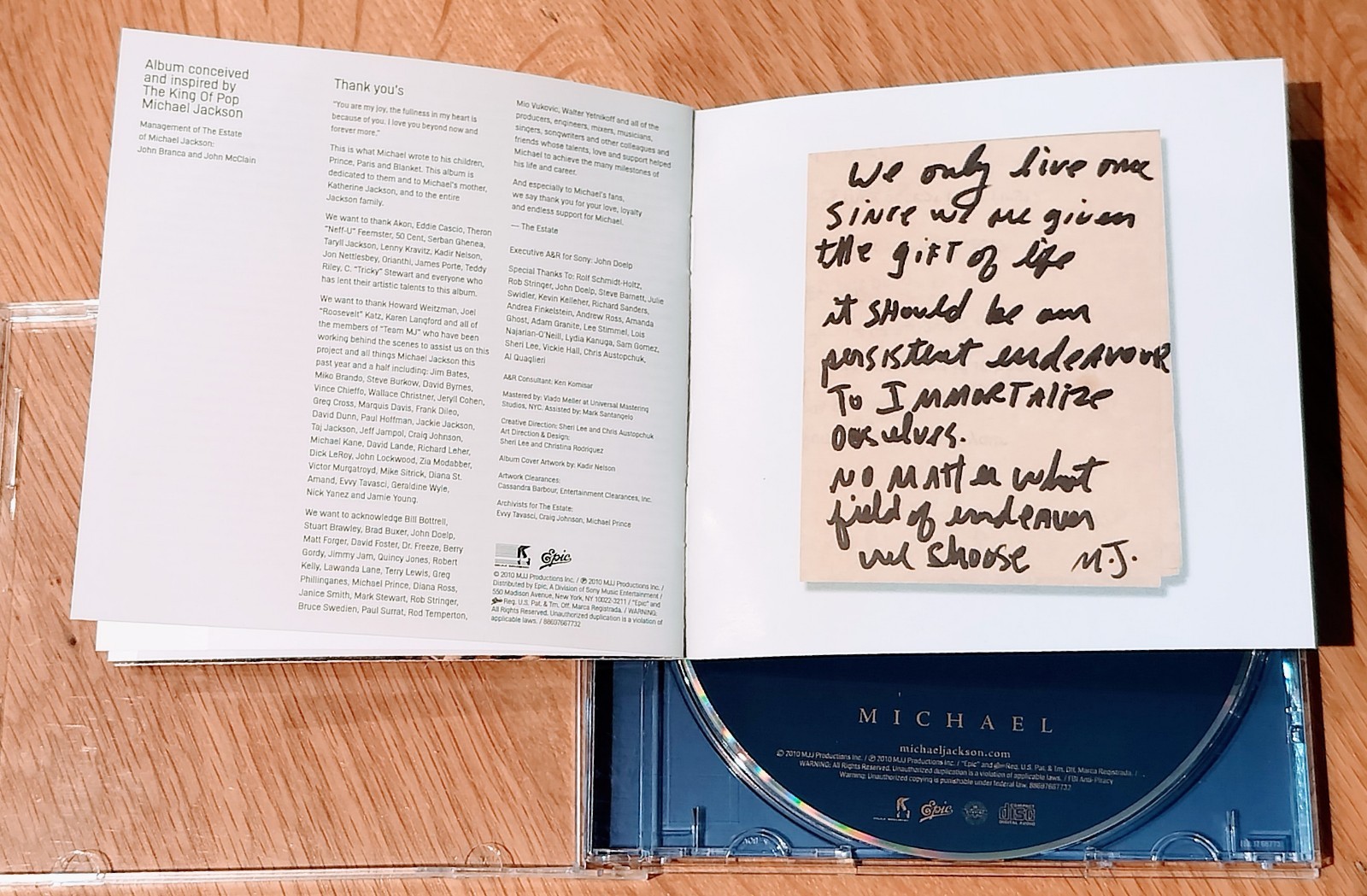 Michael Jackson Michael Epic 88697 667732 Previously Unreleased Material