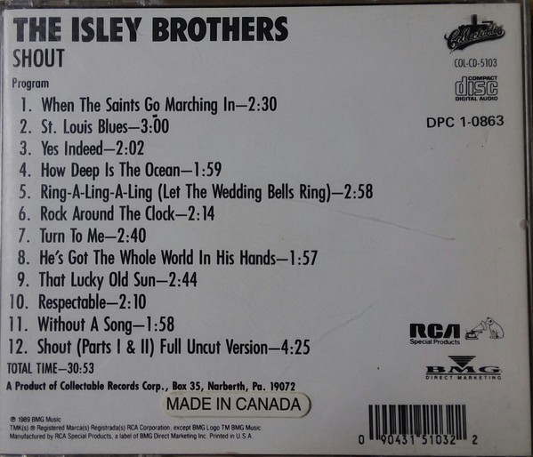 The Isley Brothers - Shout! (CD, Album, RE) (Very Good Plus (VG+)) - 4217340126