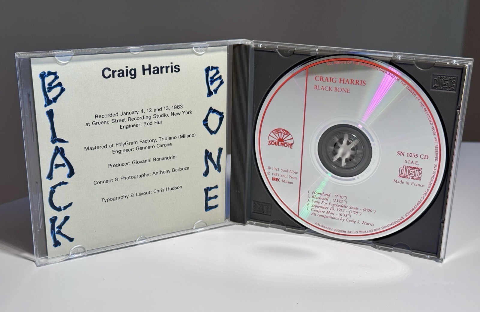 Craig Harris • Black Bone [CD, Italy] Made In France MPO