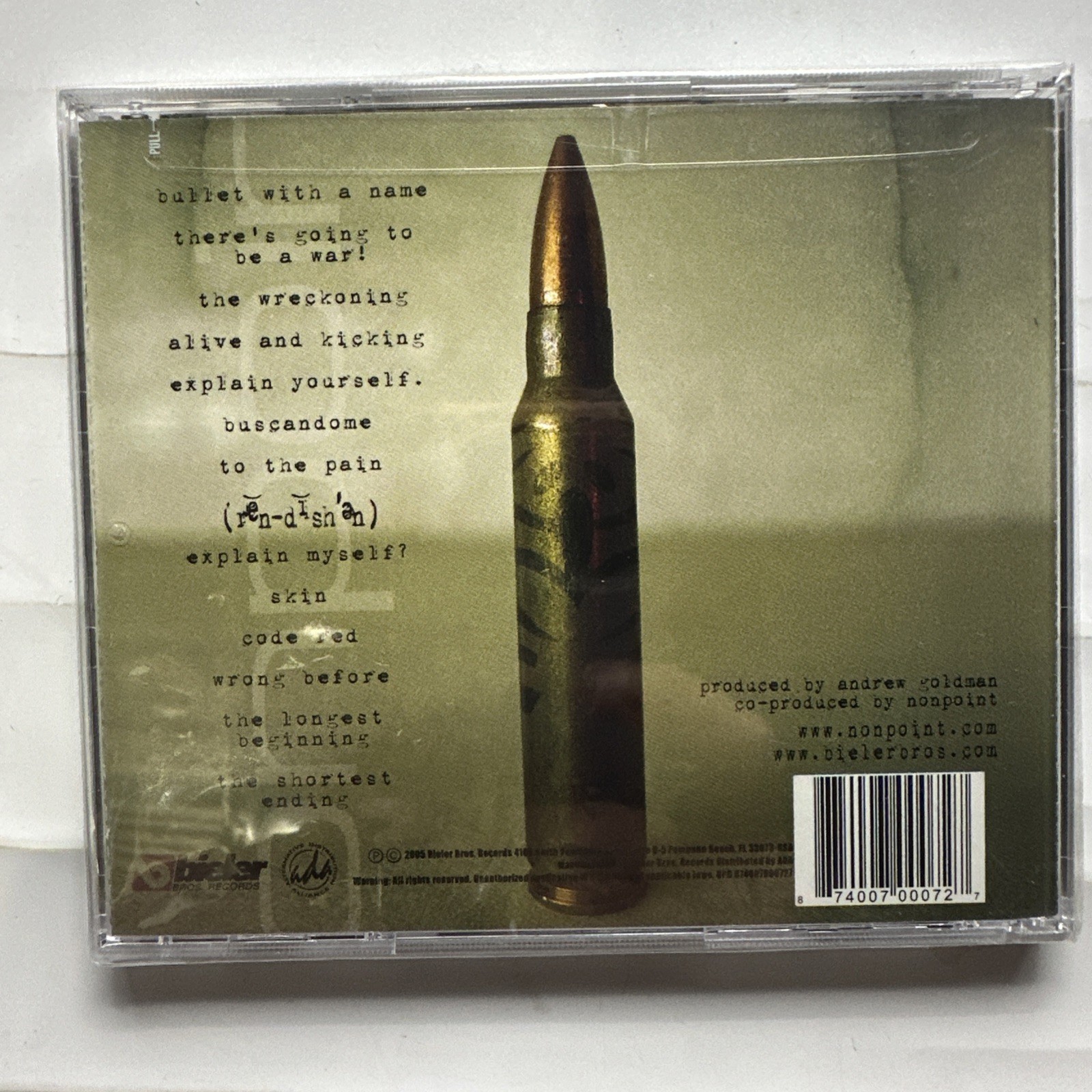 Nonpoint-To The Pain Cd (2005) Rare,New,Sealed. R-3