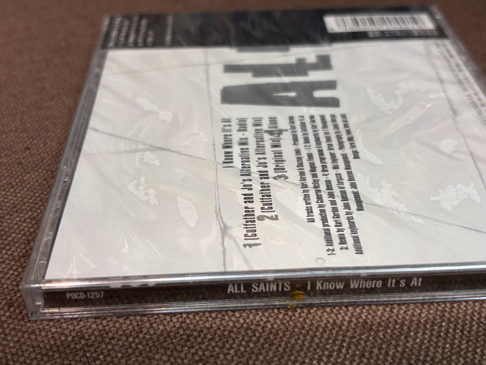 Sealed ALL SAINTS I Know Where It's At JAPAN 5" MAXI CD POCD-1257 OBI 1997 issue