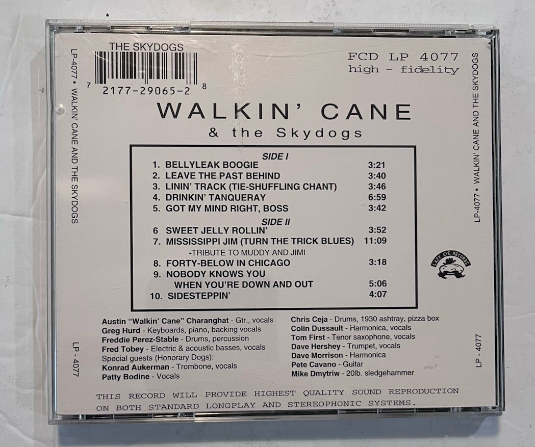 Walkin' Cane And The Skydogs- Help Yourself - CD - Tested