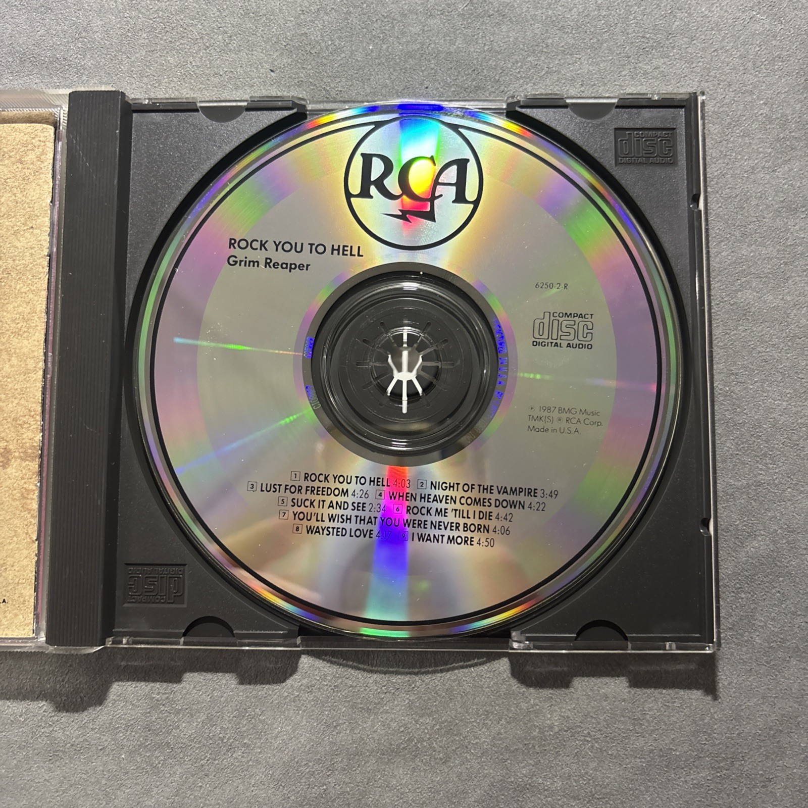 Grim Reaper - Rock You To Hell 1987 Used Cd Excellent Heavy Metal