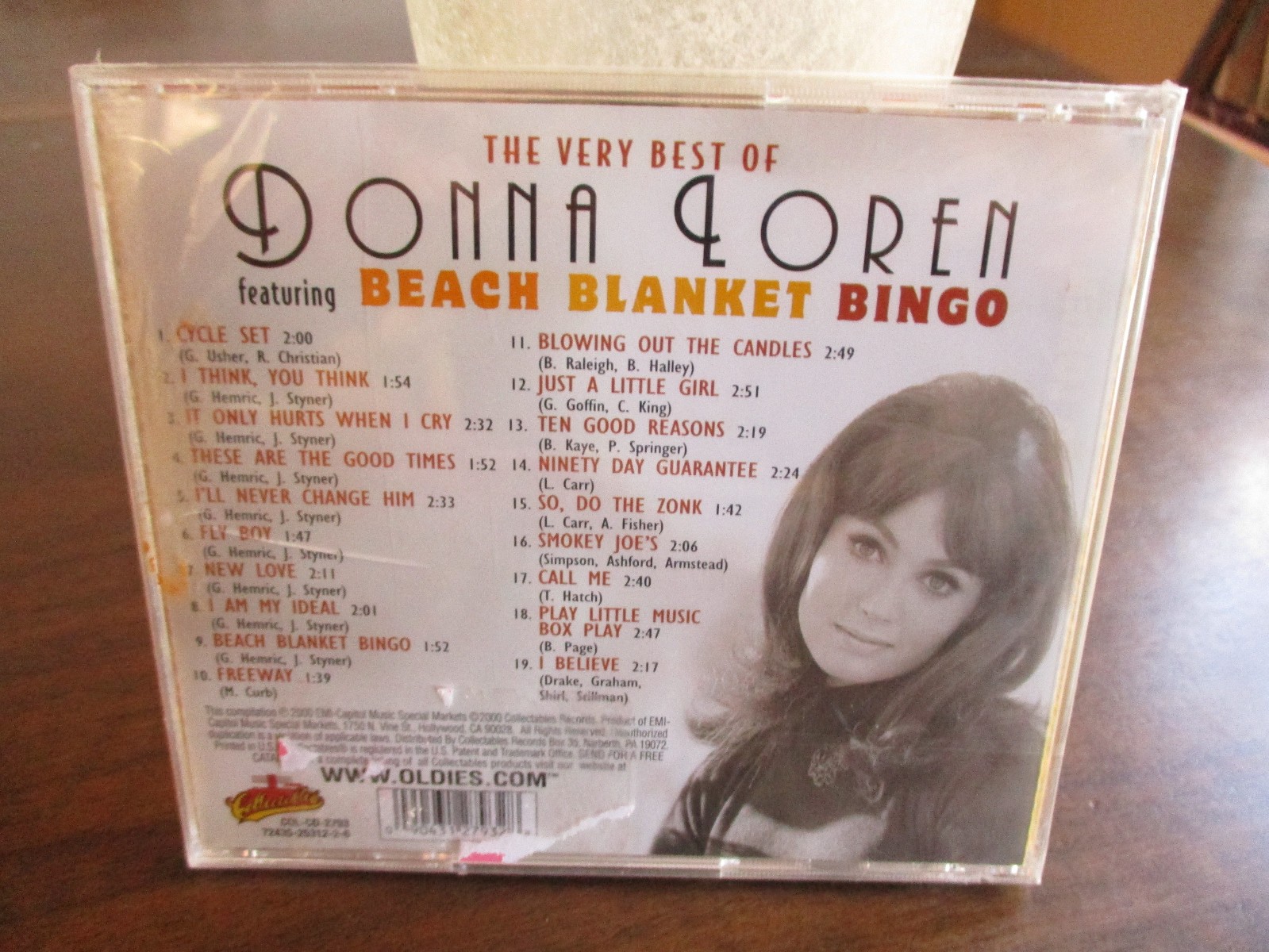 DONNA LOREN - VERY BEST OF BEACH BLANKET BINGO - 2000 Collectables New CD $10