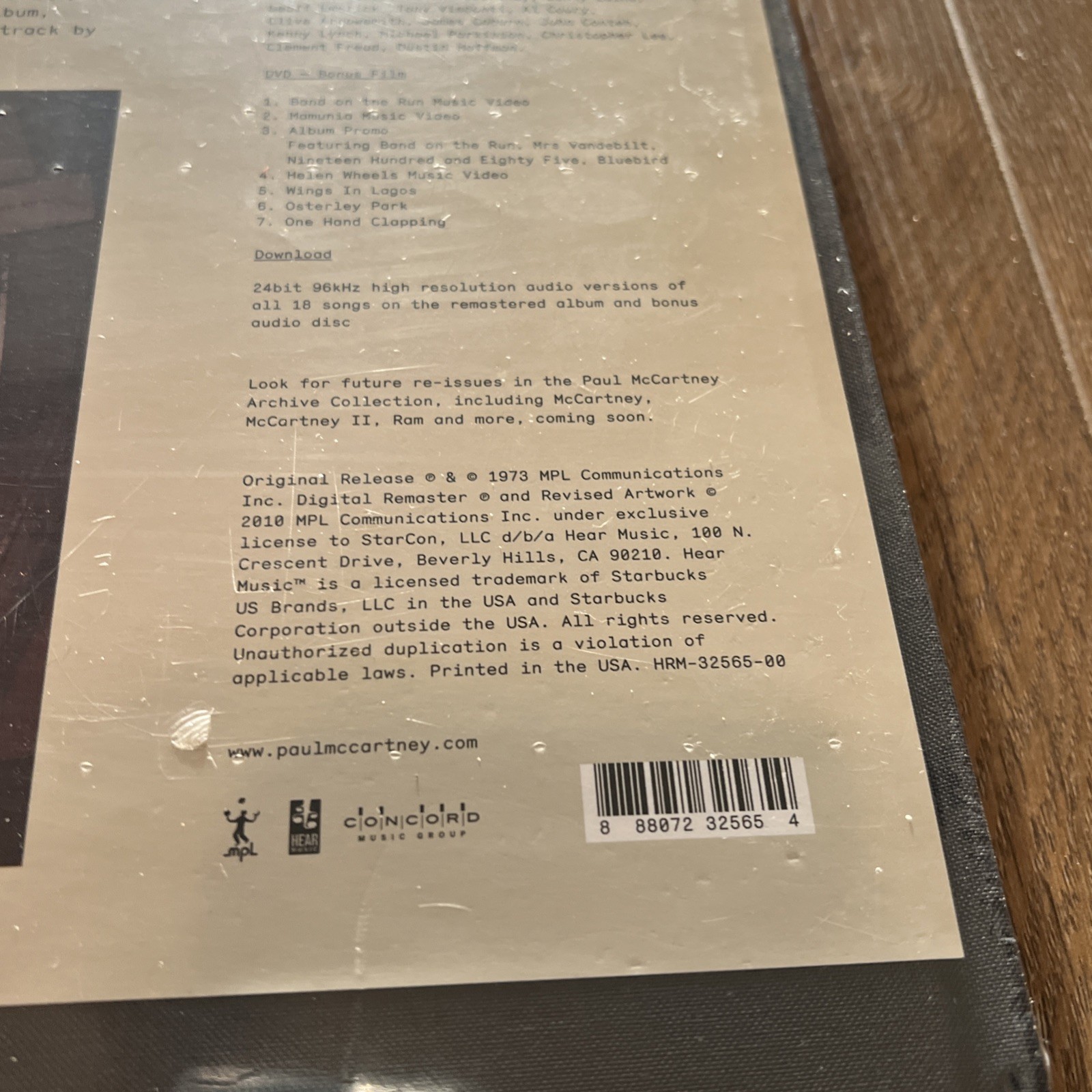 Paul McCartney Wings "Band On The Run" Archive Collection Deluxe Box Sealed Numb