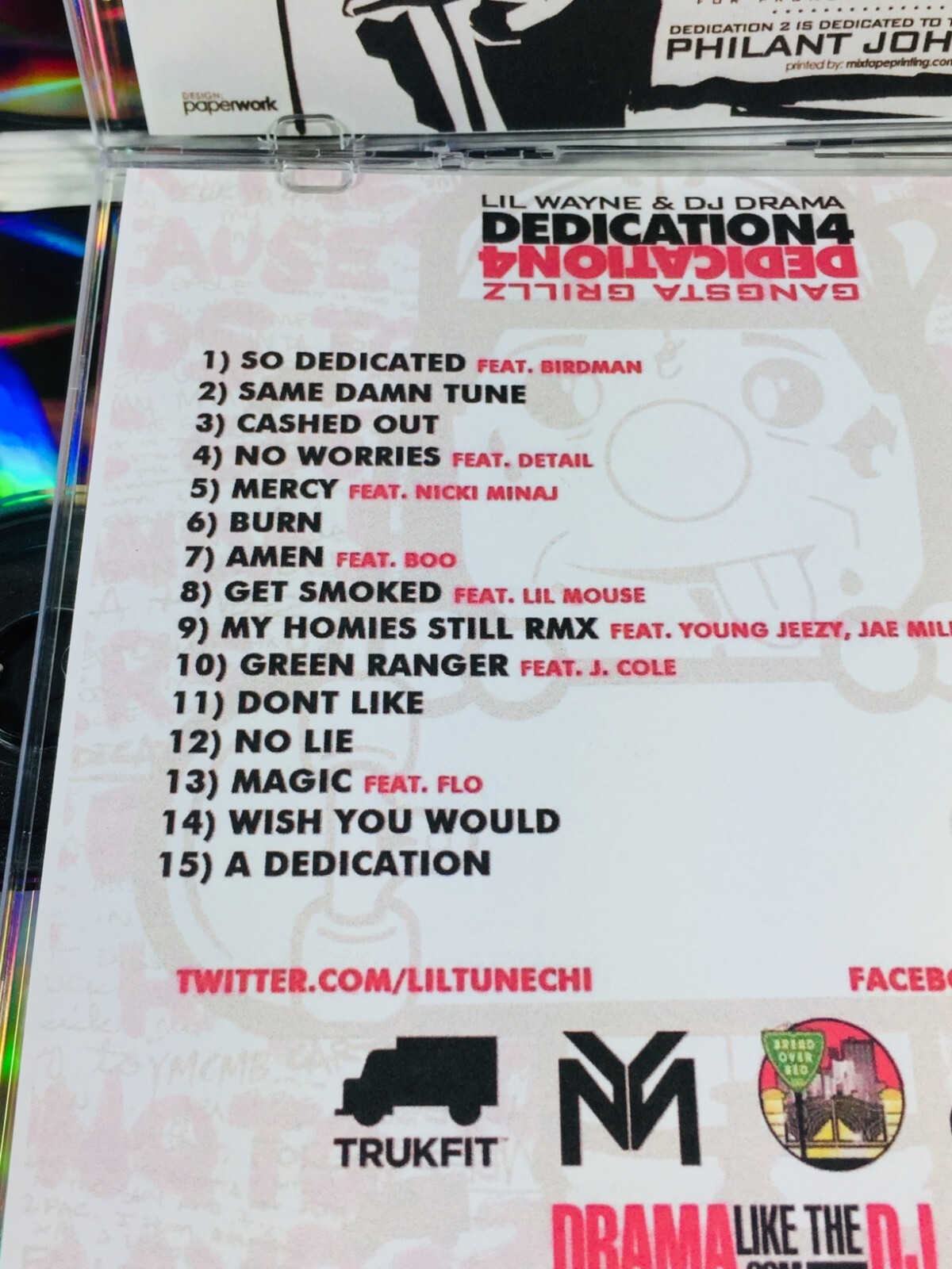 LIL WAYNE - DEDICATION (1-6) 1 2 3 4 5 6 RELOADED PROMO MIXTAPE MIX CD LOT OF 7