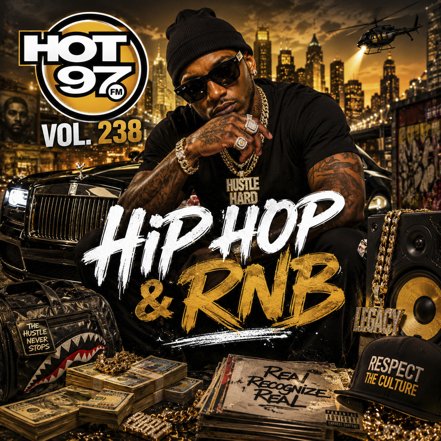 Hot 97 Vol. 238 – Hip-Hop & R&B Mix – DJ Mixtape CD – Fast Shipping
