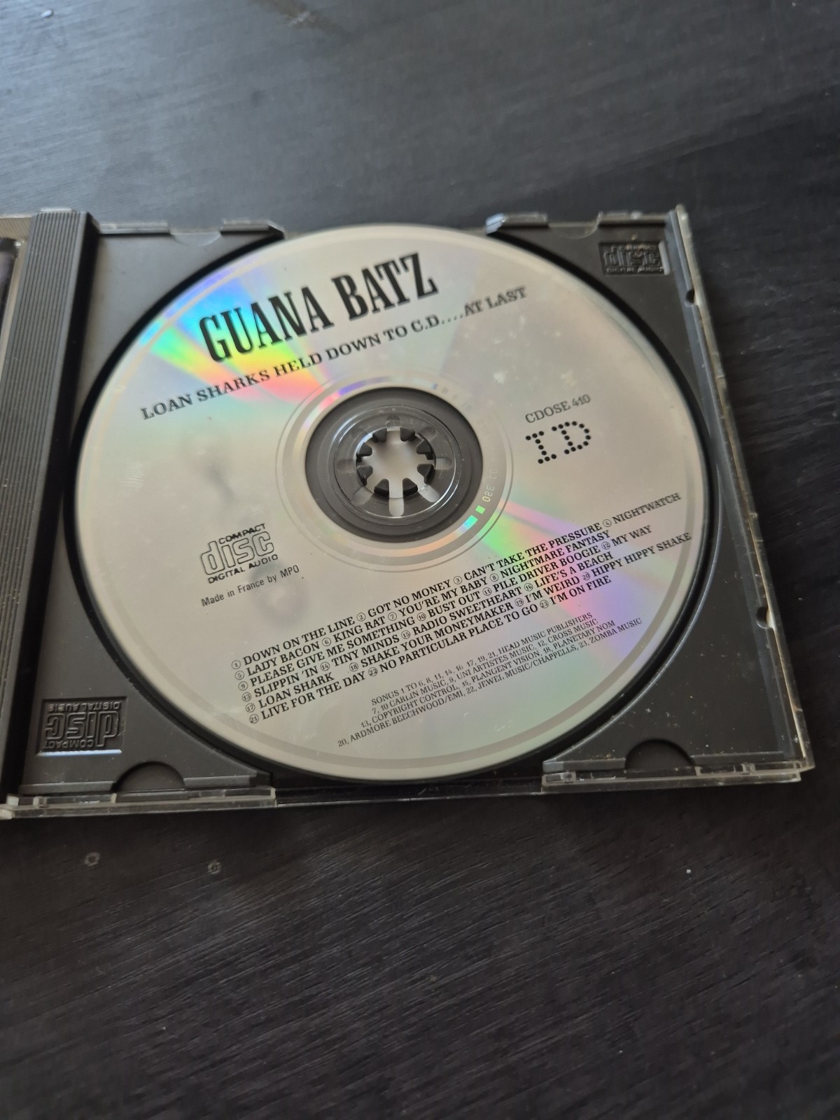 GUANA BATZ Loan Sharks Held Down To CD At Last 1989 First Press ID Records MPO