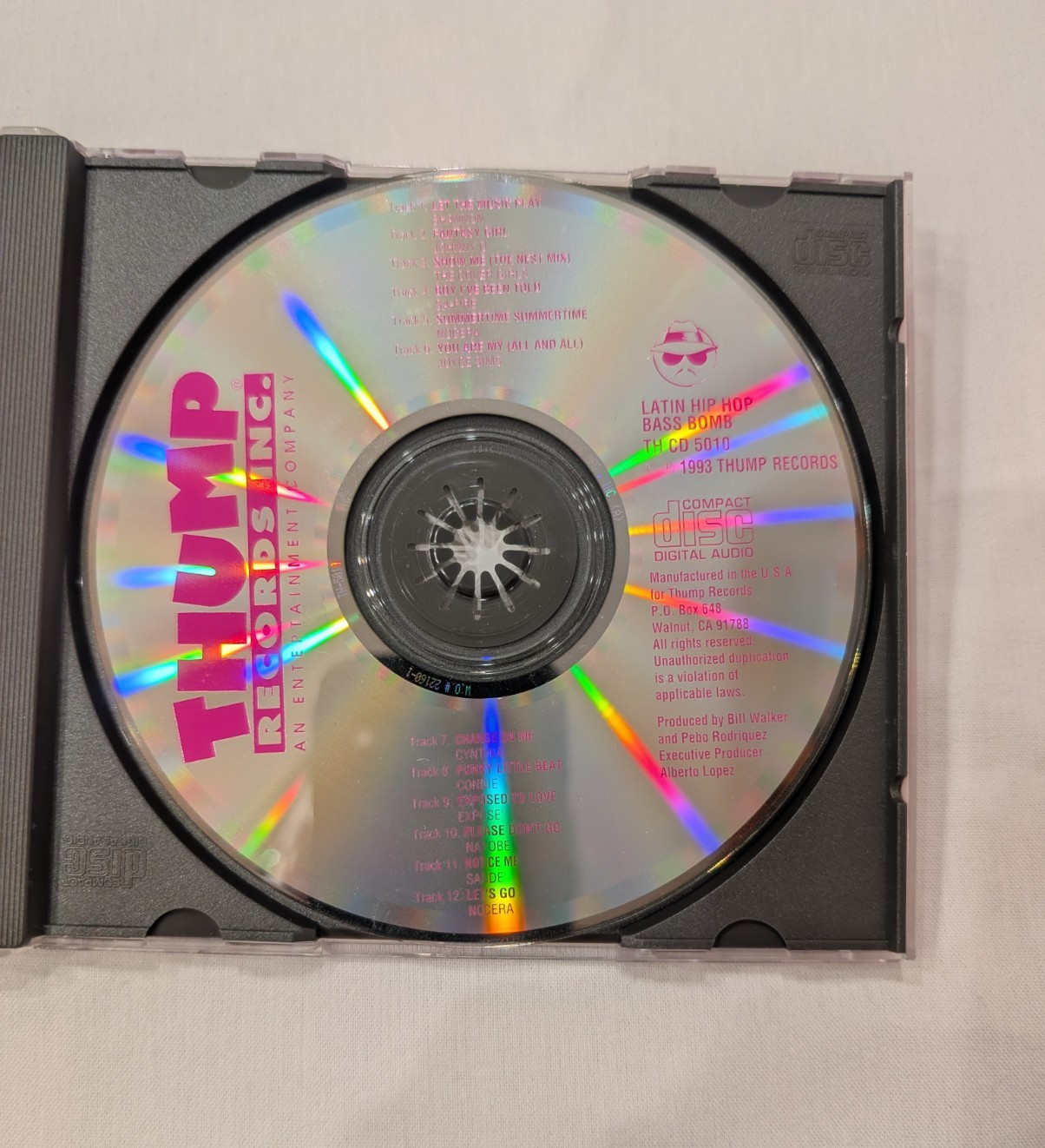 Thump Records Latin Hip-Hop Bass Bomb Compilation Album 1993. Tested Excellent
