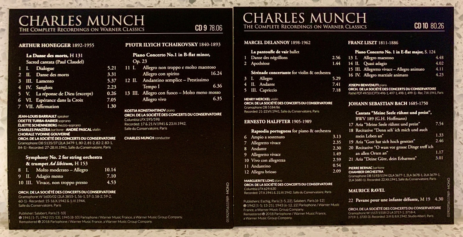 Charles Munch: The Complete Warner Recordings (13 discs, Warner Classics)