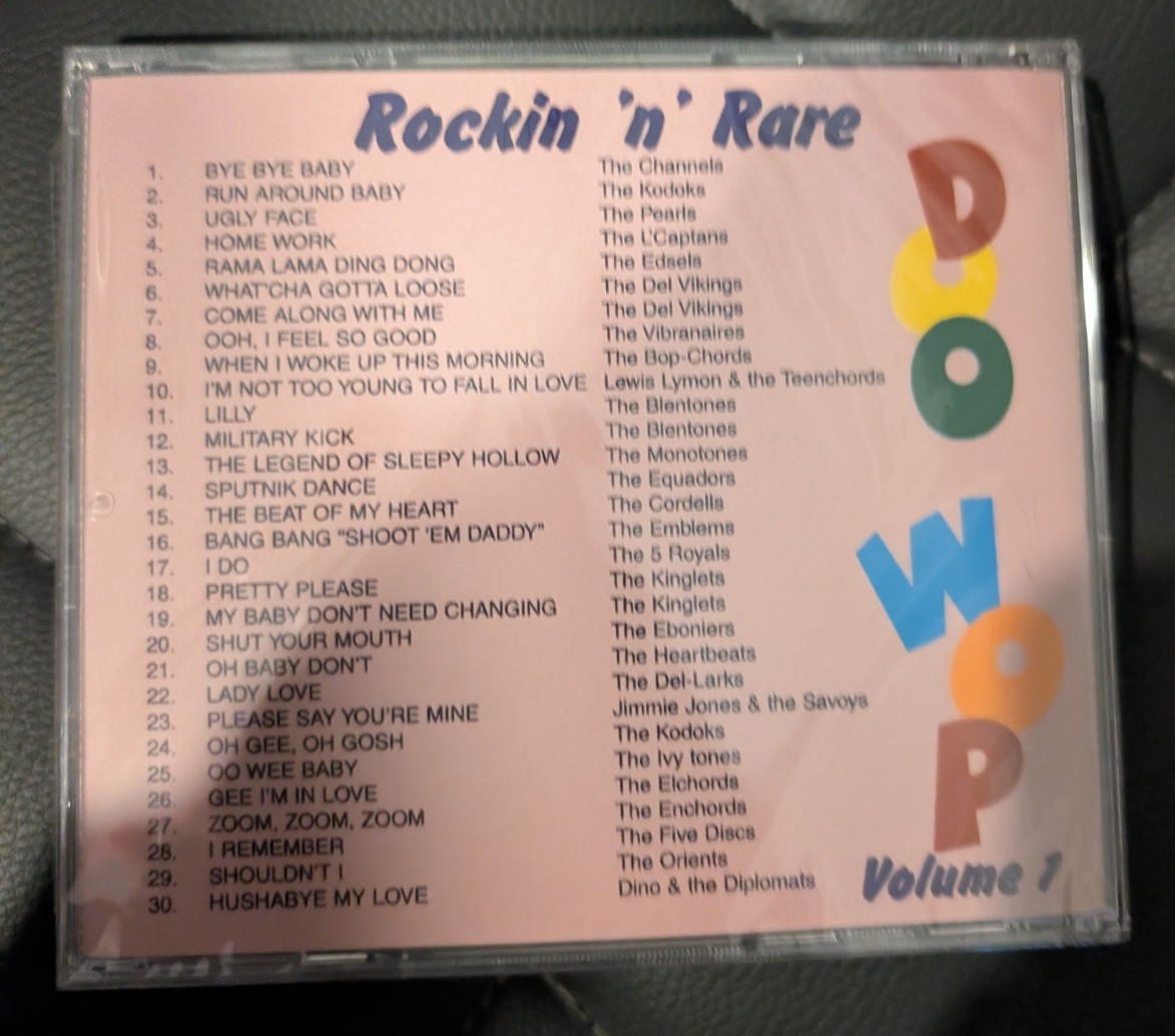 VARIOUS - ROCKIN N RARE DOO WOP VOL 1 CD BRAND NEW!!