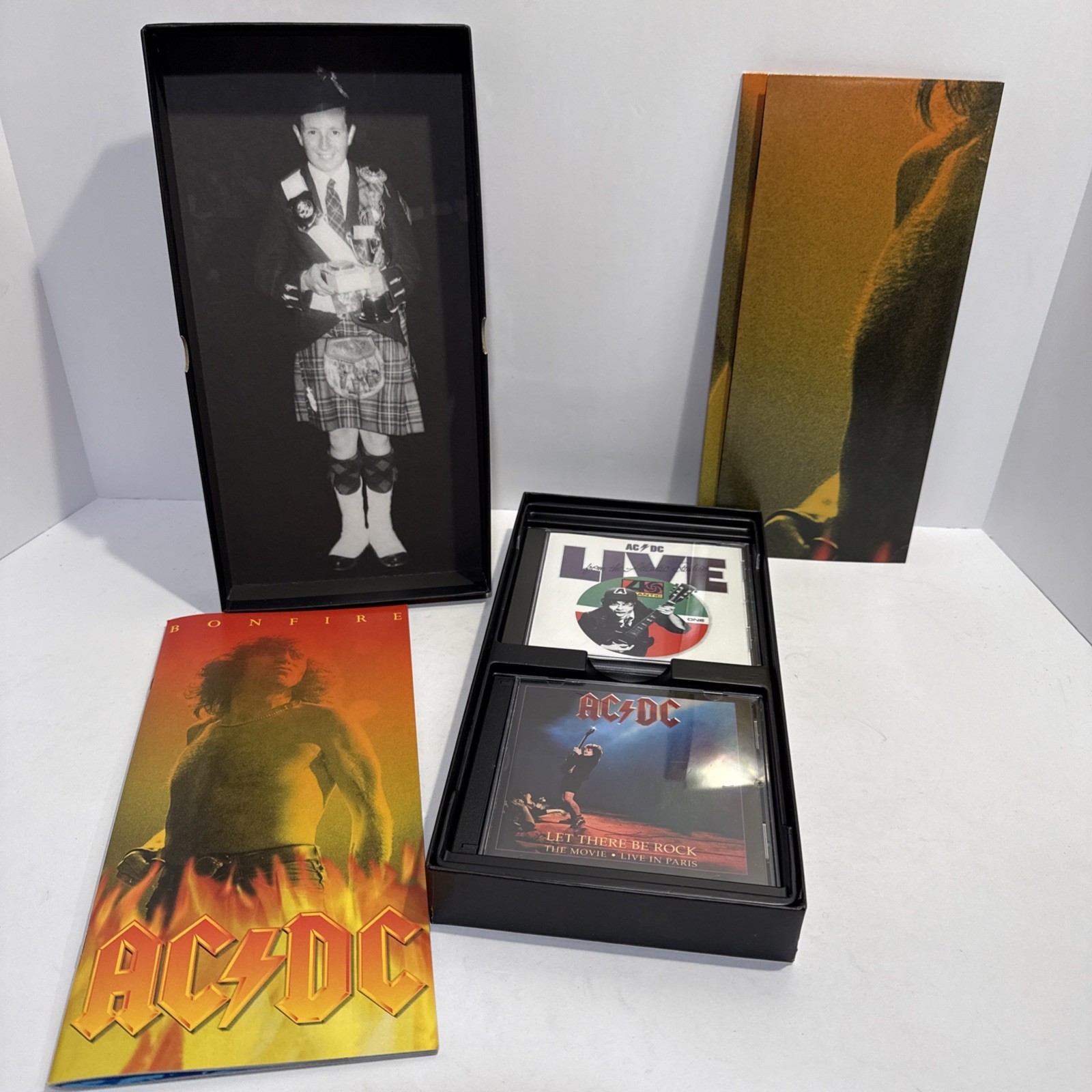 AC/DC - Bonfire 3 CD Long Box Includes Booklet, Poster Vintage Collection
