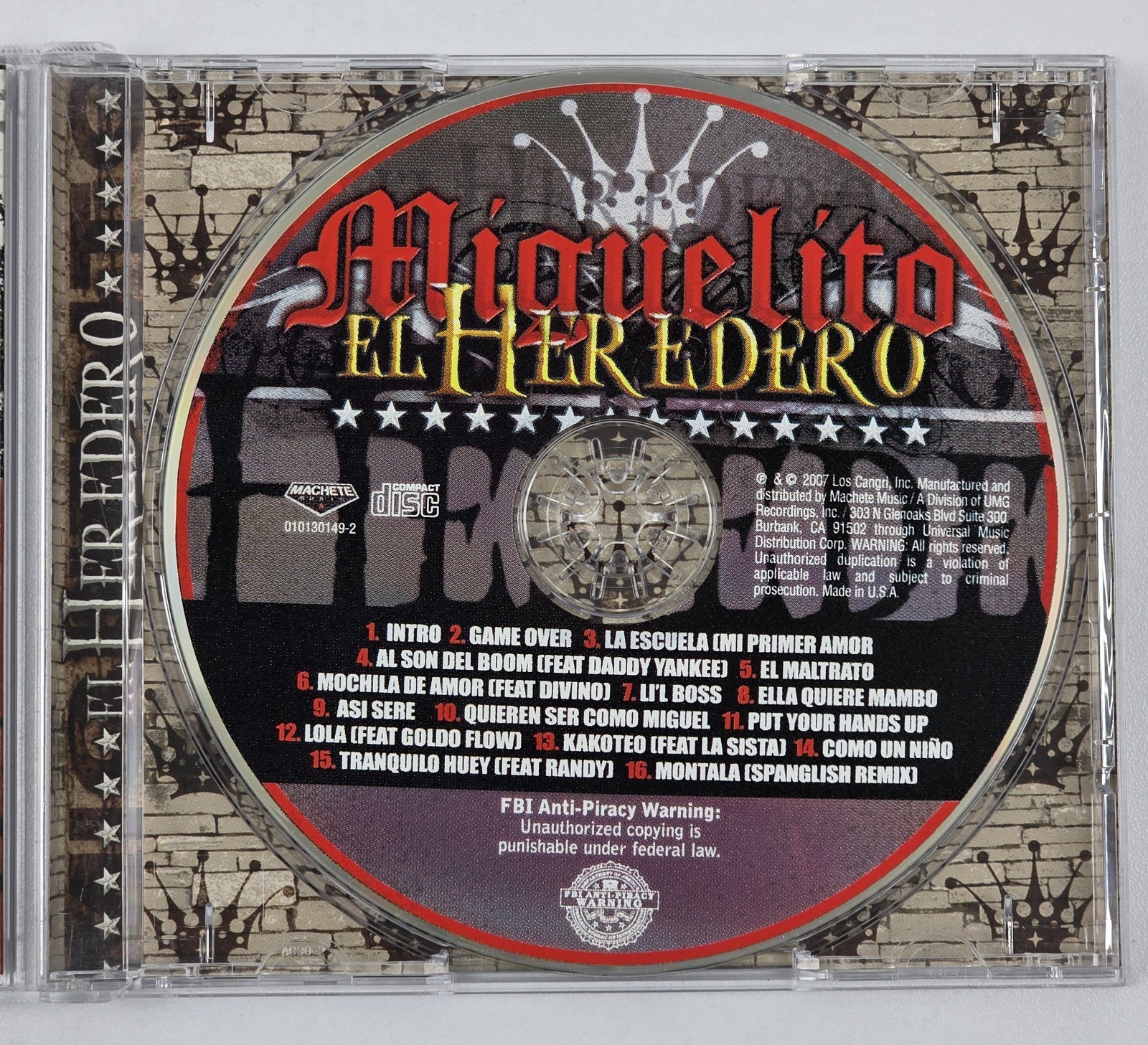 Miguelito El Heredero CD Cartel Machete 2007 Daddy Yankee La Escuela Reggaeton