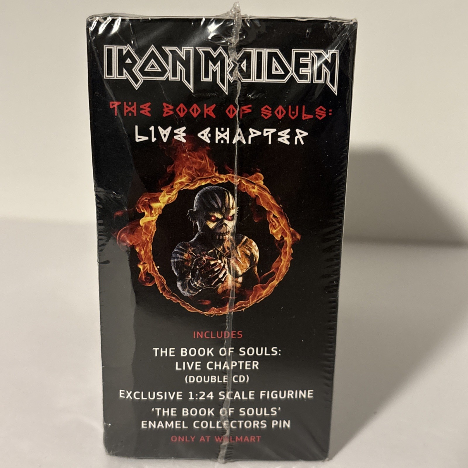 IRON MAIDEN CD+Figure+Pin BOX Book Of Souls Live Chapter US Walmart Only NEW