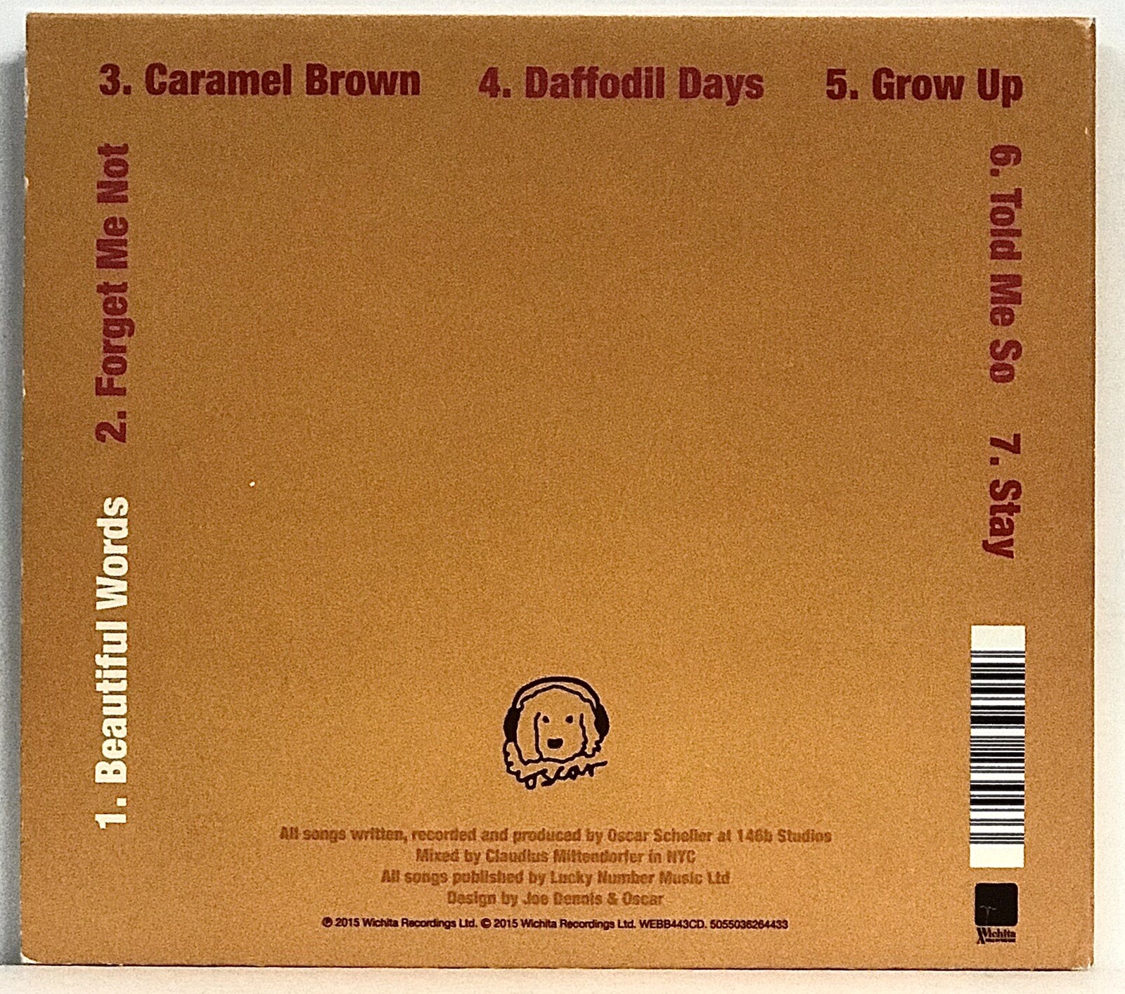 Oscar-Beautiful Words Ep CD 2015 Wichita Recordings 7 Tracks *Mint*