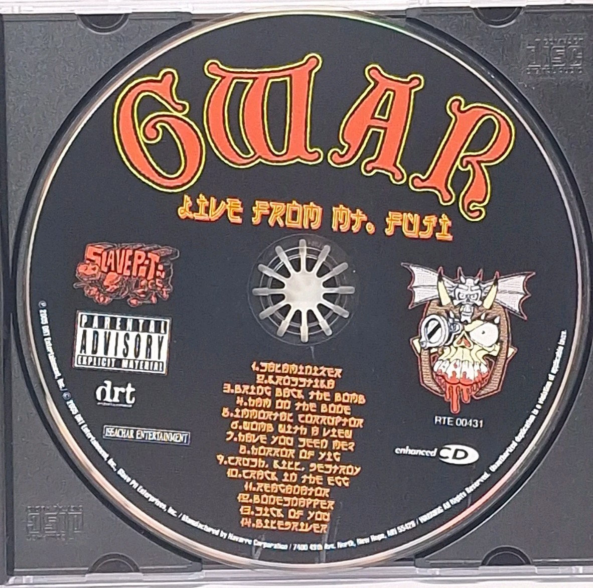 GWAR Live From Mt. Fuji CD 2005 Excellent Condition EX Rare OOP Tested