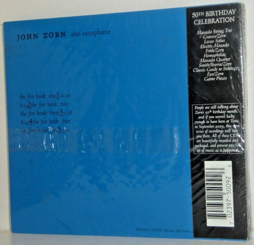 JOHN ZORN - THE CLASSIC GUIDE TO STRATEGY, VOL. 3: THE FIRE BOOK [DIGIPAK] NEW