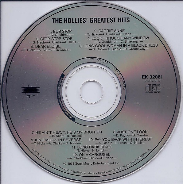 The Hollies - The Hollies' Greatest Hits (CD) (Near Mint (NM or M-)) - 420996240
