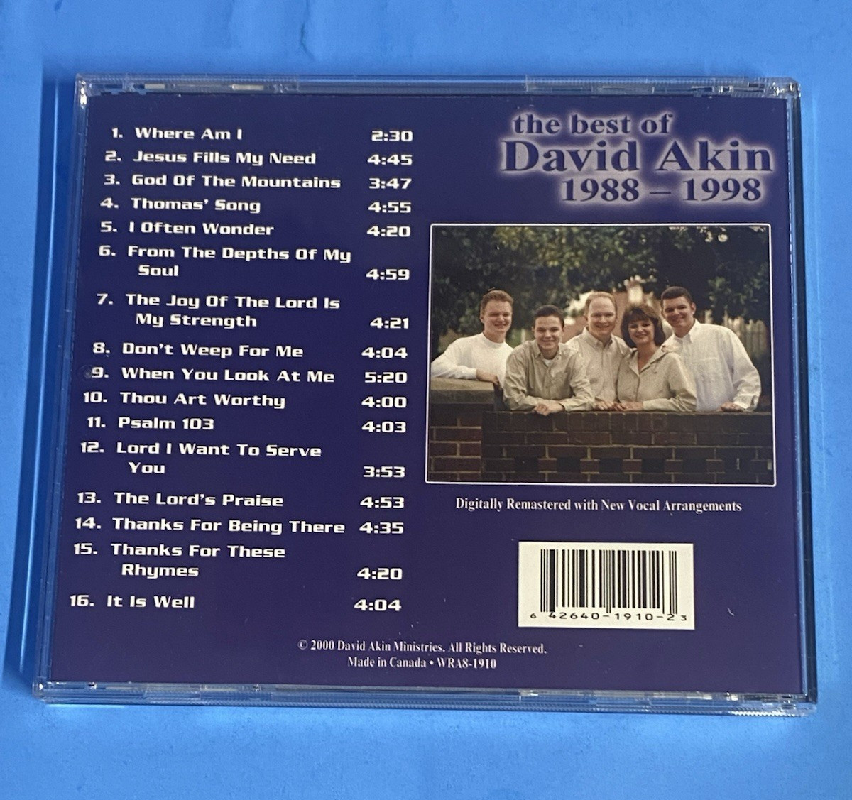 The Best of David Akin 1988-1998 CD 2000 USED LIKE NEW FREE SHIP